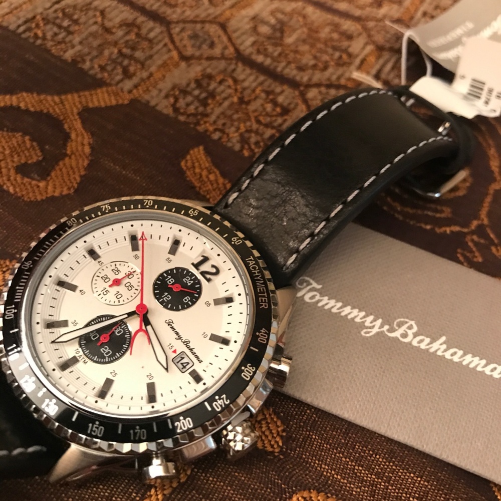 NEW Tommy Bahama Men’s Stainless Steel Watch - Picture 4 of 8